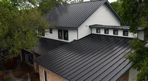 will a black metal roof make my house hotter|textured black metal roof.